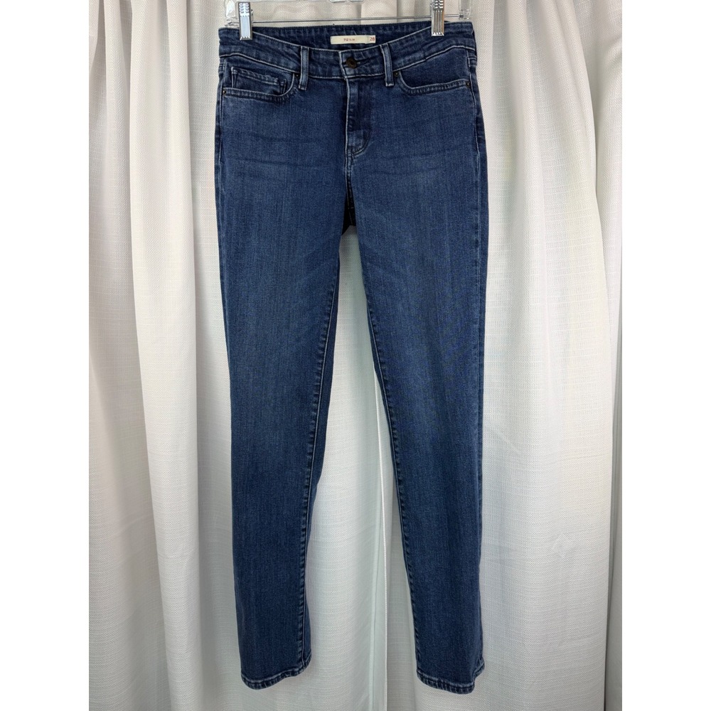 Levis 712 Slim Jeans Womens 28 Dark Wash Blue Denim Mid Rise Stretch Slim Fit